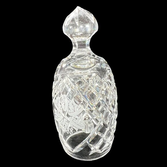 Vtg Waterford Cut Crystal Bell 1988 12 Days of Christmas Five Golden Rings BOX - Picture 4 of 11